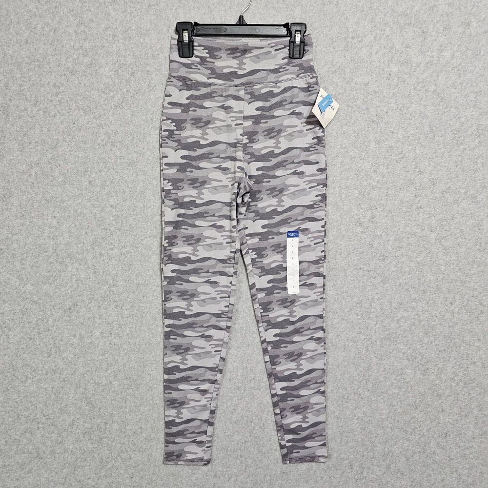 Arizona Jean Co NEW Leggings Size S Gray Camo Womens